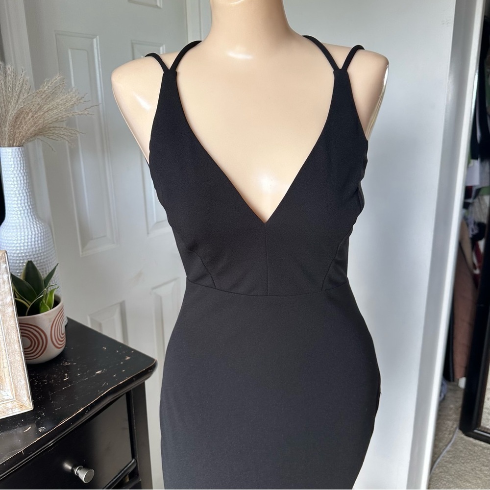 LULU’S ALL THIS ALLURE STRAPPY BACKLESS MERMAID MAXI DRESS - Picture 7 of 16